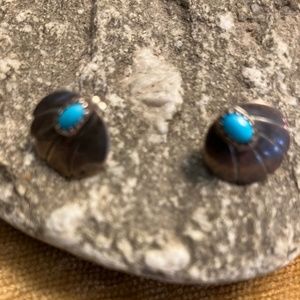 Sterling Silver and Turquoise post earrings